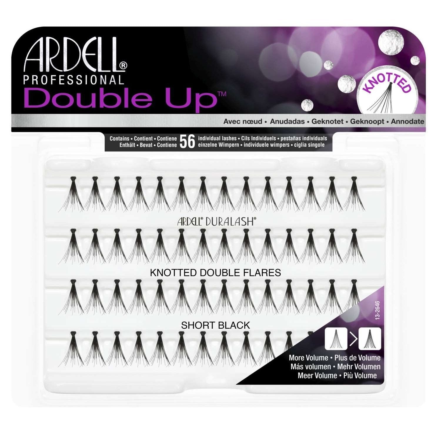 Ardell Double Up Knotted Double Flare Individuals - Short Black Ardell Double Up Knotted Double Flare Individuals - Short Black