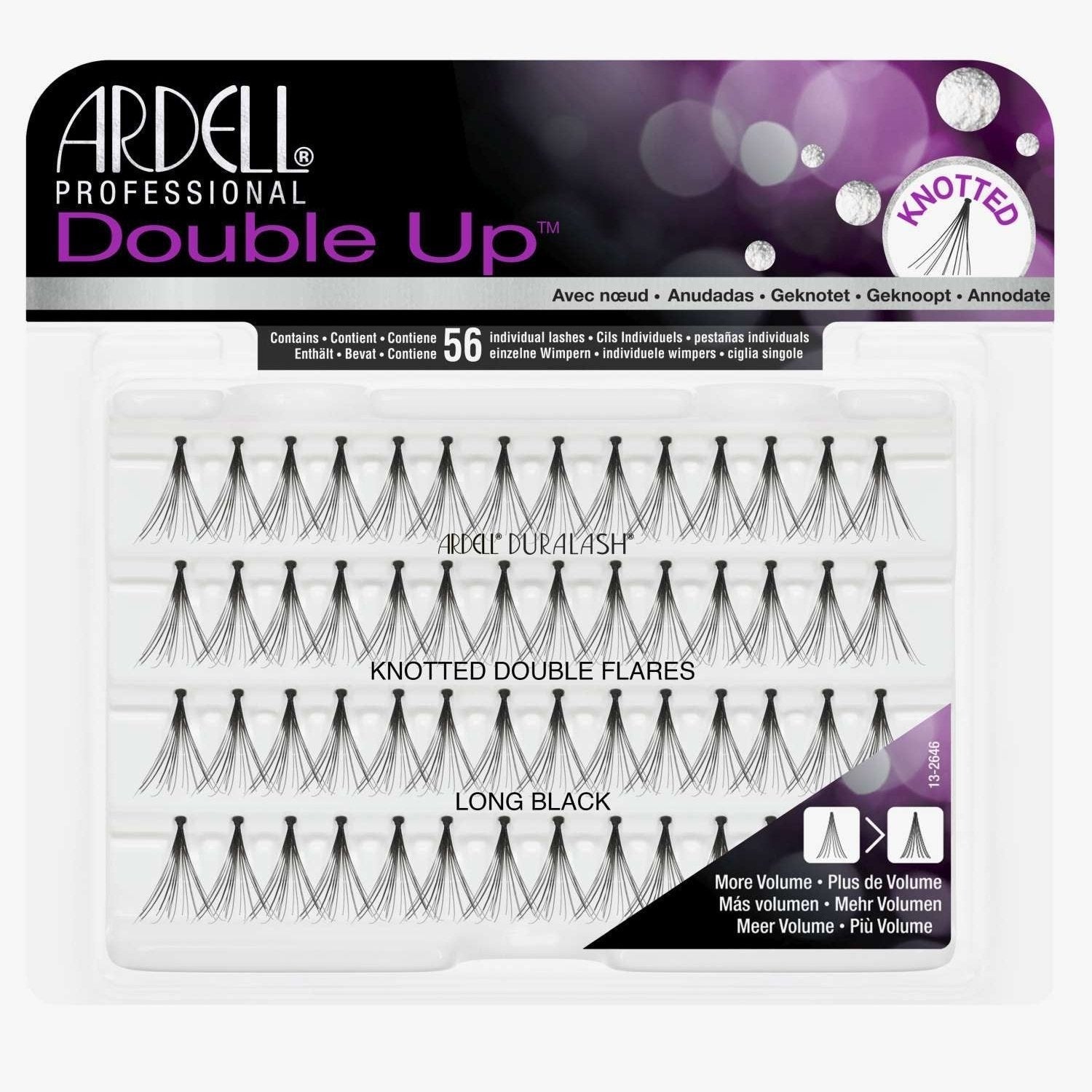 Ardell Double Up Knotted Double Flare Individuals - Long Black Ardell Double Up Knotted Double Flare Individuals - Long Black