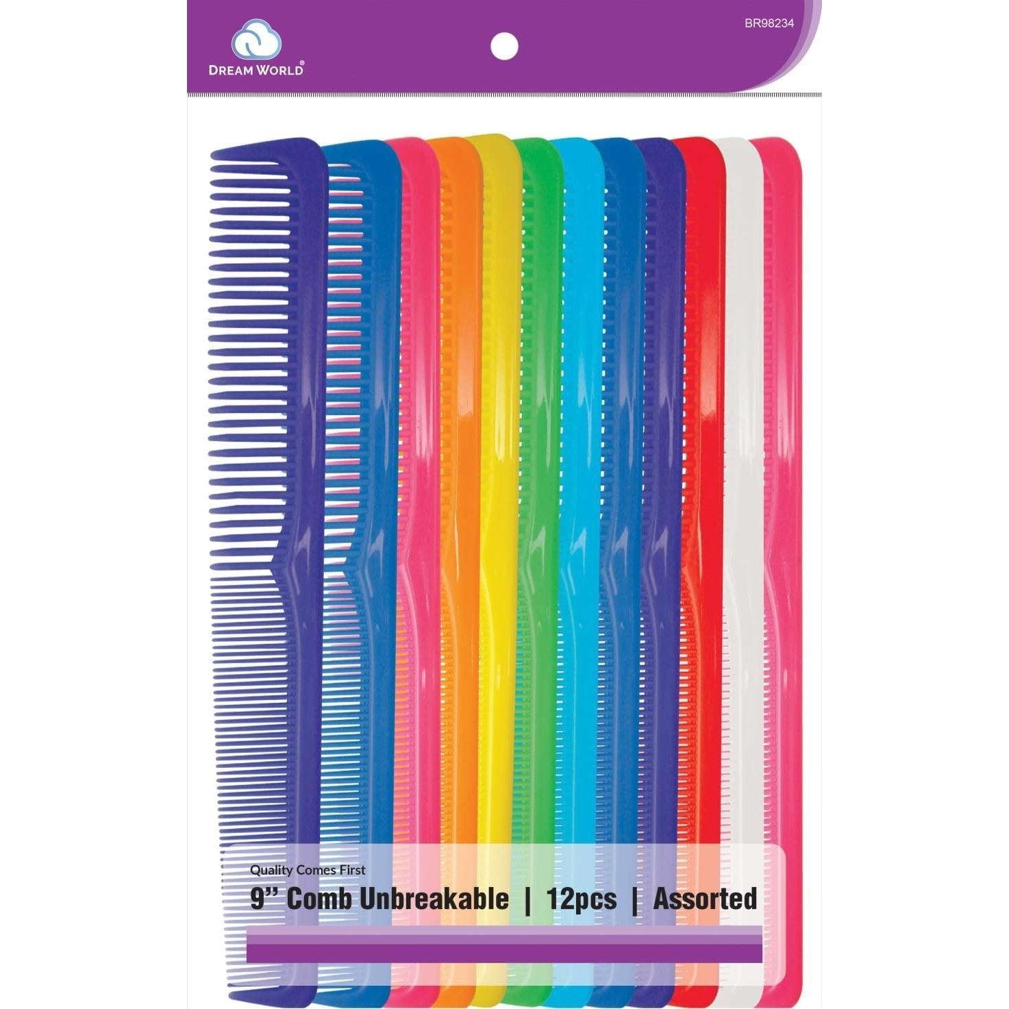 Brittny Bulk 9 Unbreakable Comb Assorted Brittny Bulk 9 Unbreakable Comb Assorted
