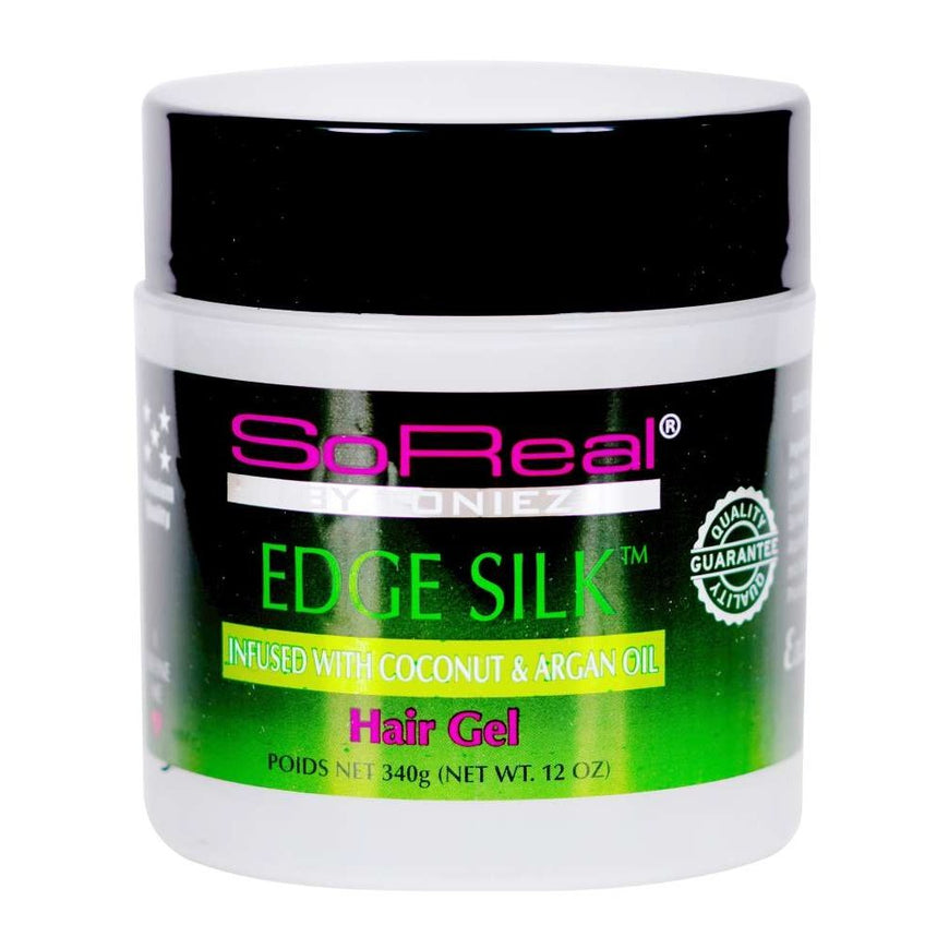 So Real Edge Silk Infused With Coconut  Argan Oil Hair Gel